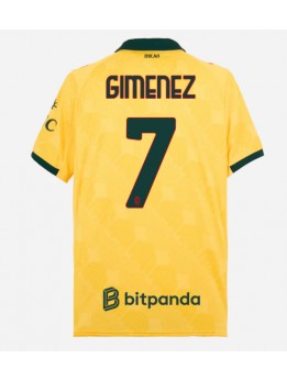 AC Milan Santiago Gimenez #7 Ausweichtrikot 2025-26 Kurzarm
